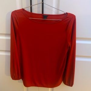 Ann Taylor red blouse